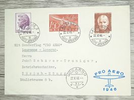 TR105 Enveloppe Suisse + Timbre 1946