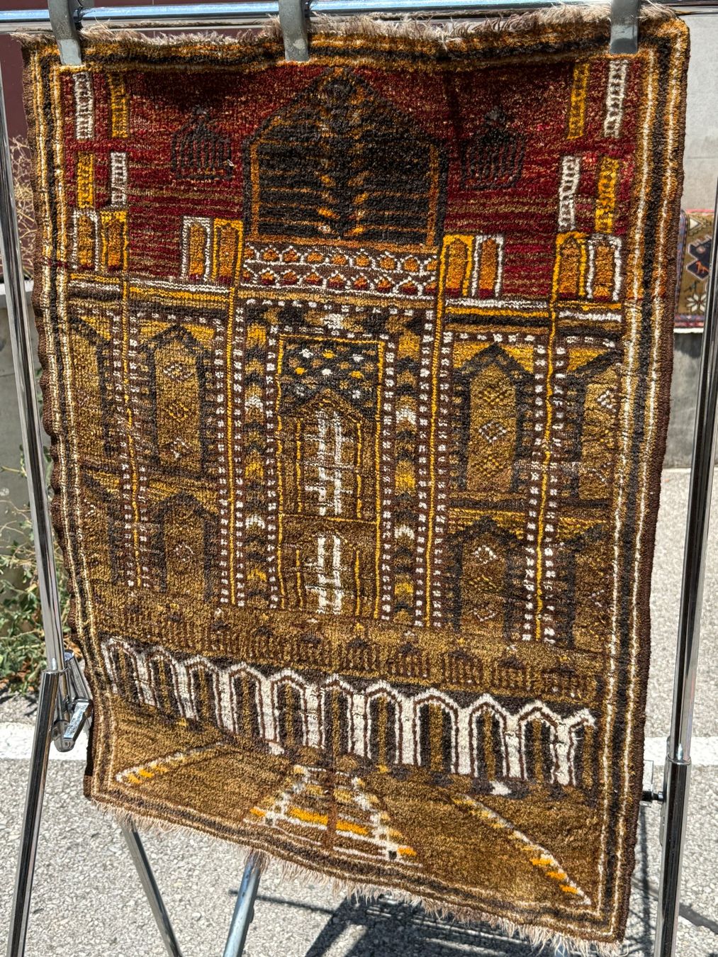 Tappeti: Baluch alter Teppich mit 3D-Effekt-Design 92x70cm sauber – Usato da Vacallo venduto da cri_229f 2