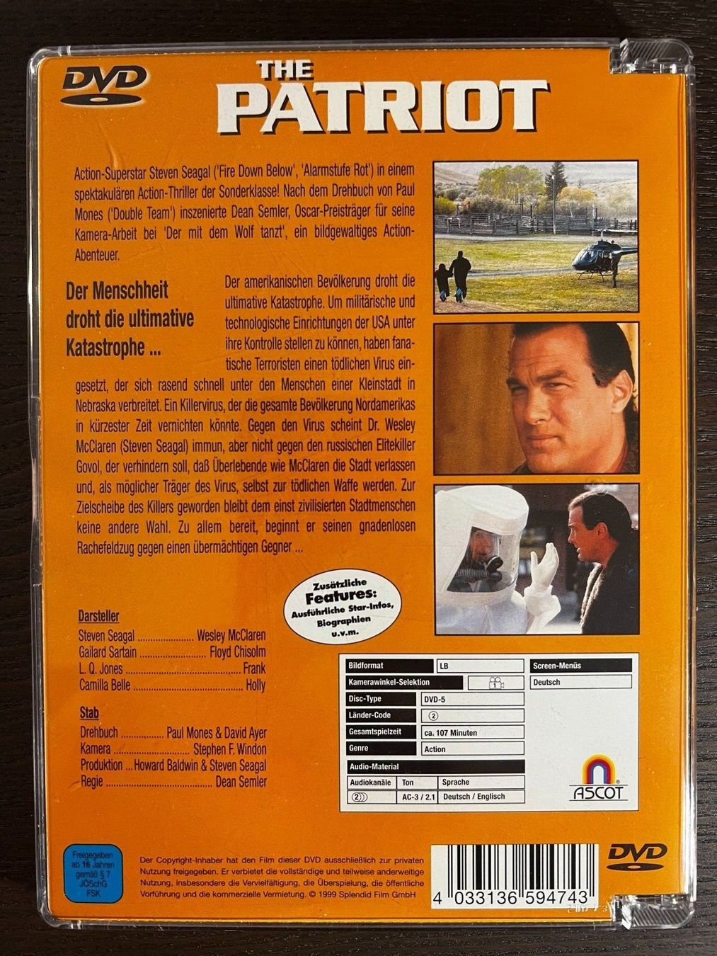 Tutti i DVDs: The Patriot – Usato da Zürich venduto da FilmFreunde 1