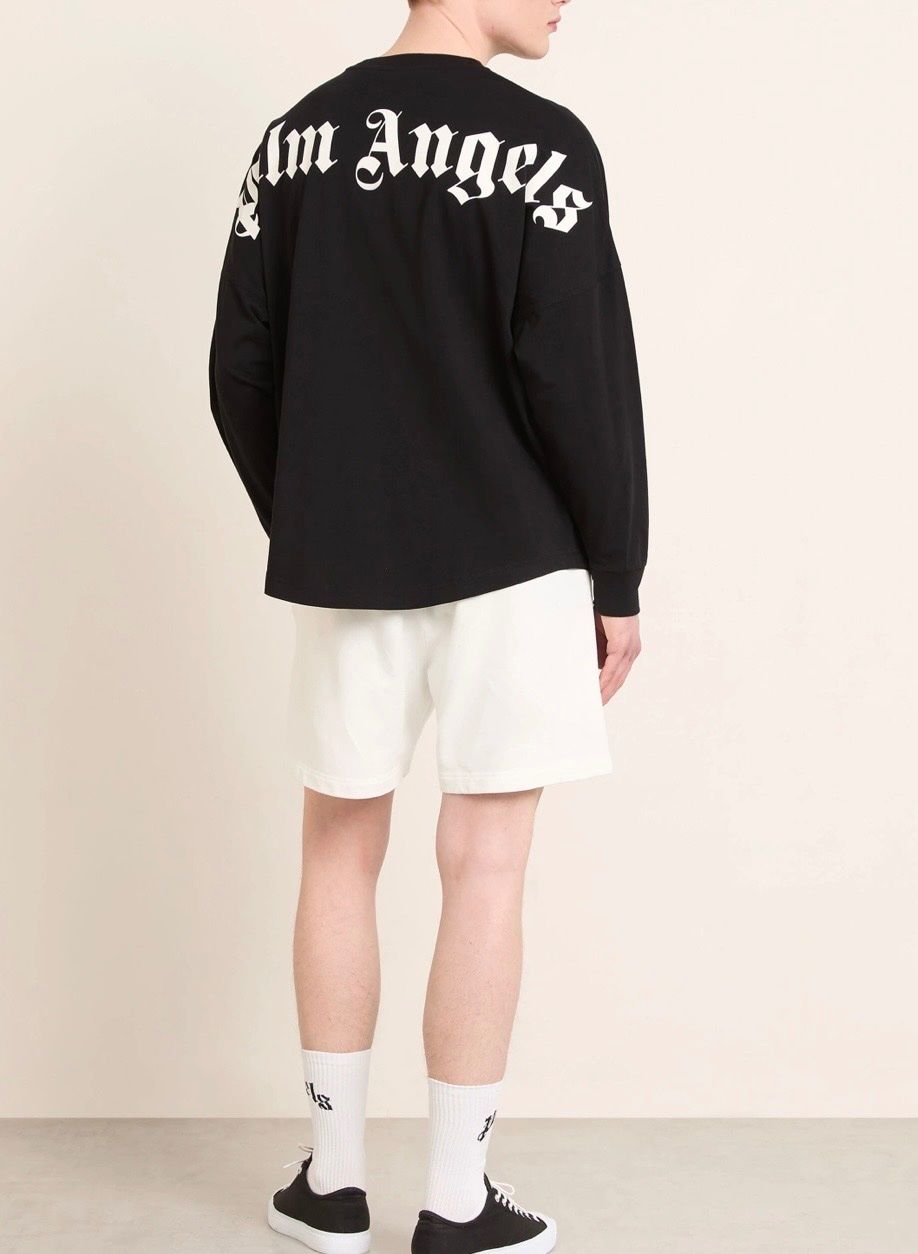 Palm Angels T-shirt: Palm Angels Langarmshirt Black Off-White TEE – Nuovo e nell'imballaggio originale da Zollikerberg venduto da Onetop 1