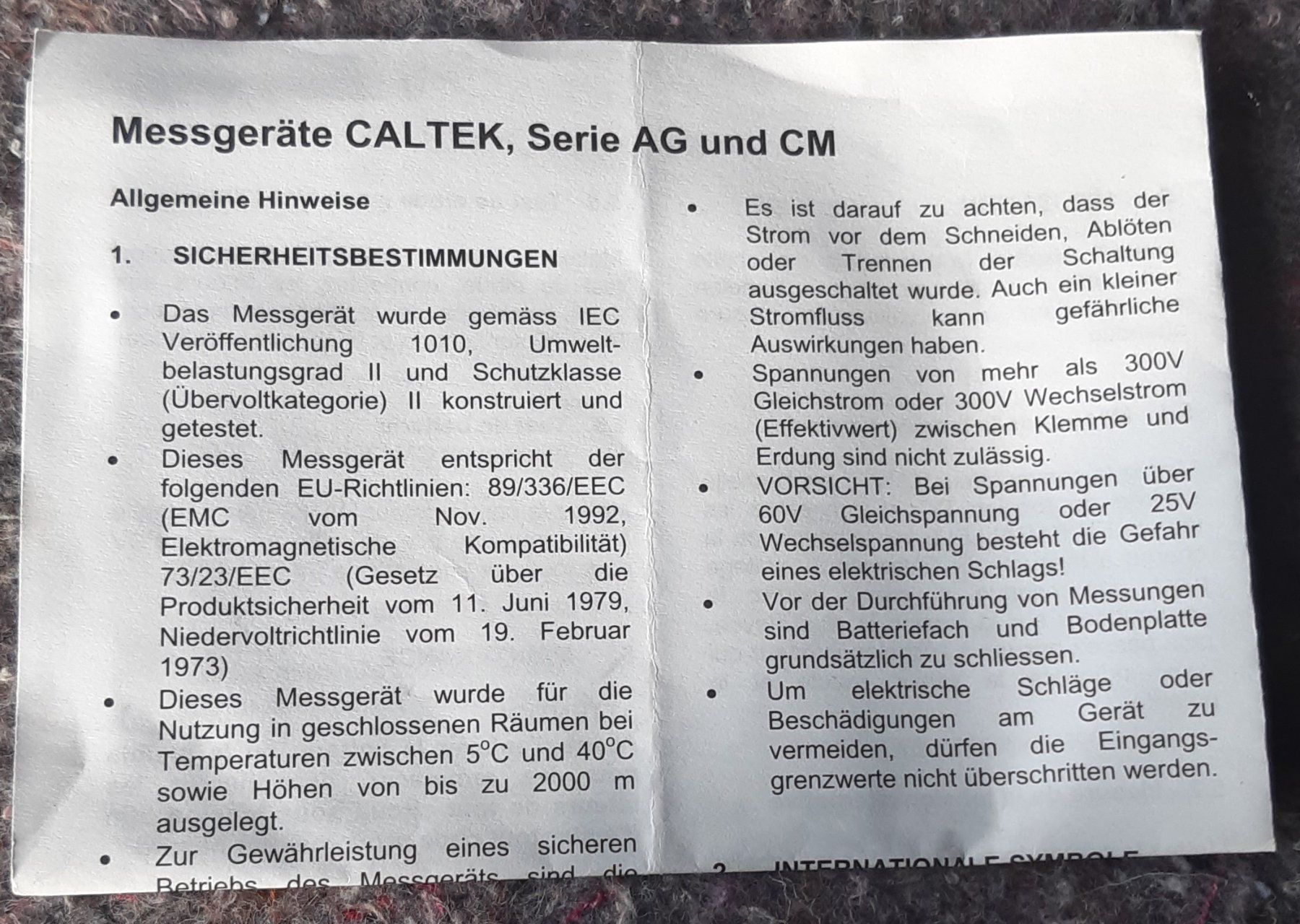 Misurare: Caltek CM3920 Digital Multimeter - Top Zustand! – Usato da Mettendorf TG venduto da Ricardo-Bazar 1