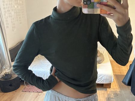 pull à col vert sapin, taille M