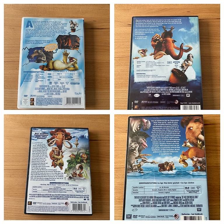 Tutti i DVDs: DVD Ice Age 1 bis 4 – Usato da Gersau venduto da walin_6442 4