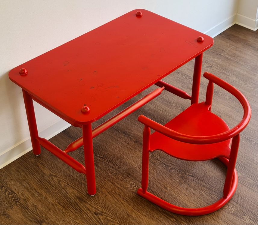 Kinderstuhl & Schreibtisch von Karin Mobring für Ikea, 1963 Kaufen