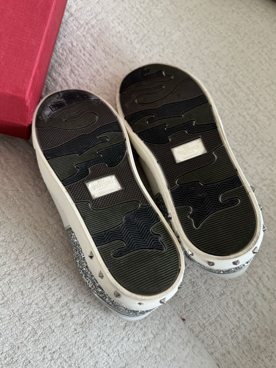 Valentino Scarpe da donna: Valentino Garavani Rockstud Sneaker Glitter – Usato da Zürich venduto da di_archive 5
