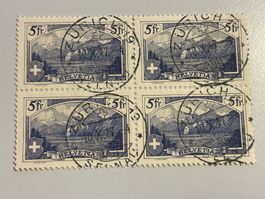 1914, Rütli, ZNr. 130, gestempelt ZÜRICH