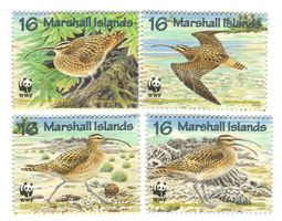 Briefmarken "Vögel". Marshallinseln