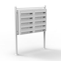 WilTec 10er Briefkastenanlage 2x5 weiß