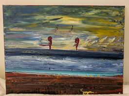 Peinture abstraite, toile, huile !