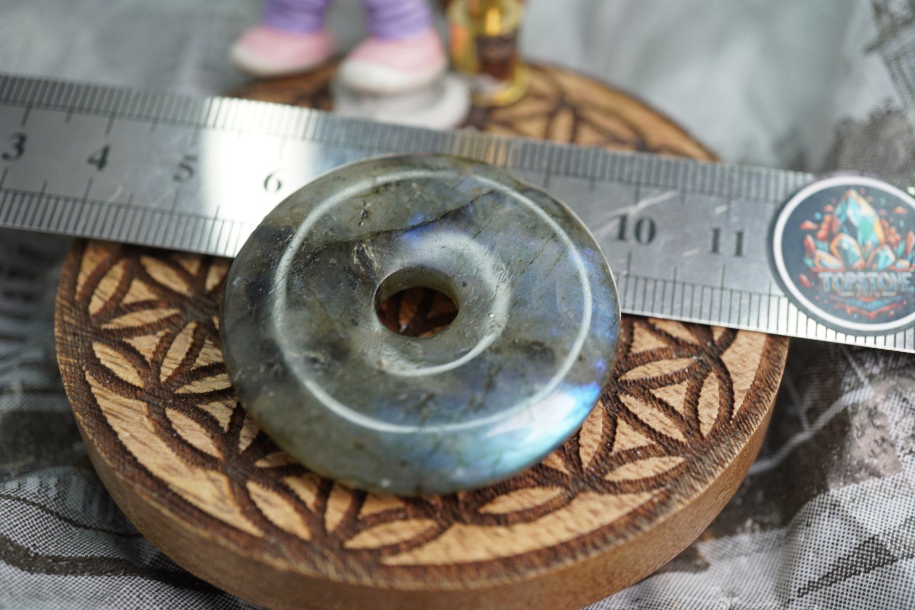 Minerali & Pietre curative: Labradorit       ca40mm     Top  Pi Scheibe – Nuovo e nell'imballaggio originale da Eschenbach SG venduto da topstone 4