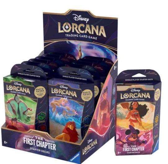 Disney Carte collezionabili: Disney Lorcana The First Chapter Starter Deck Display (EN) – Nuovo e nell'imballaggio originale da Balerna venduto da 2E-Trading