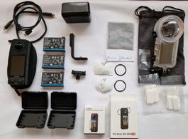 Insta 360 x4  3 akkus und weiteres Zubehör