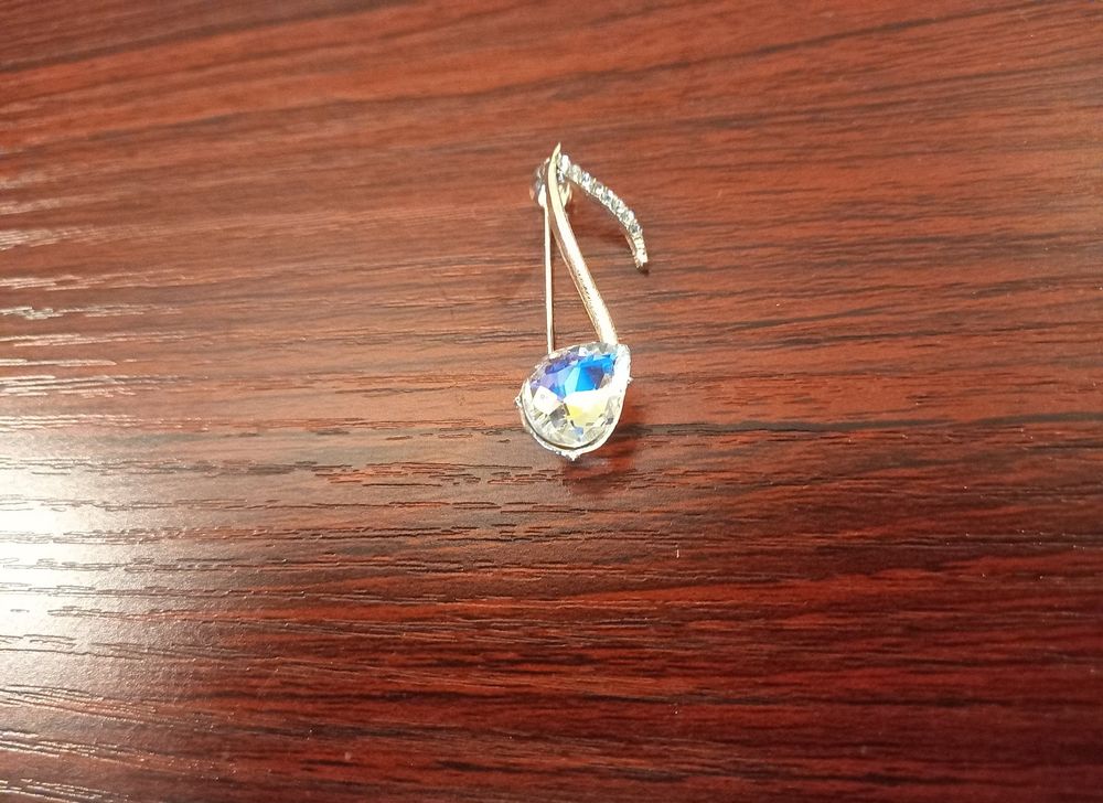 CRAFTYMELODY 6er Set Mikrofon Brosche - Goldene Musiknoten Anstecknadeln Für Kostüme