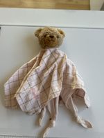 Steiff Schmusetuch Bär kariert rosa (2I5)