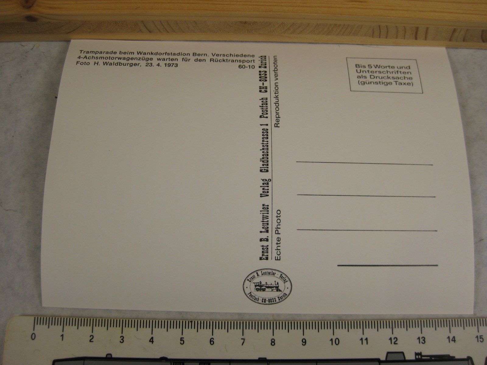 Cartoline postali: AK Tramparade Wankdorfstadion Bern – Nuovo (secondo la descrizione) da Malters venduto da Marosko 1