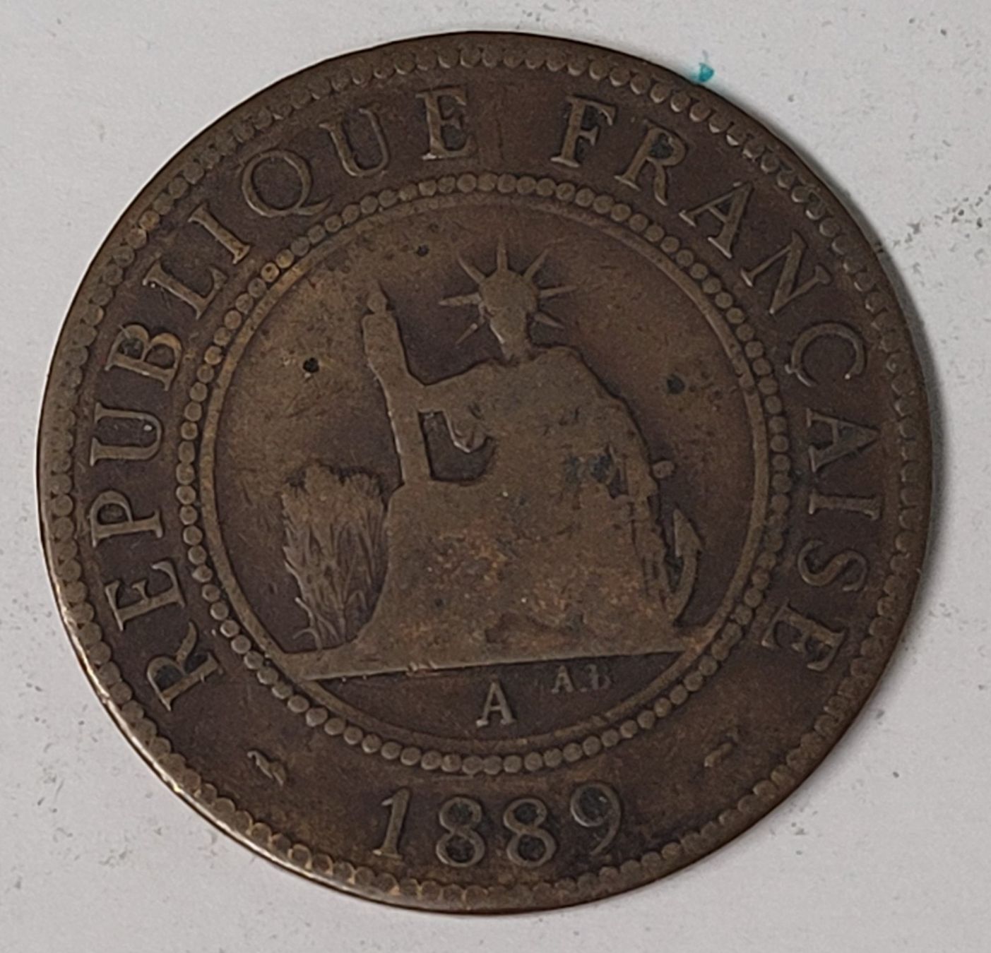 Toutes les monnaies: 1 CENT / INDO-CHINE 1889 – D'occasion à Mumpf par antonio_schweiz_961