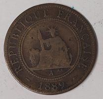 1 CENT / INDO-CHINE 1889