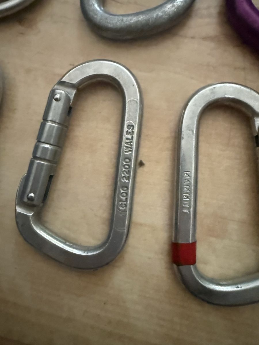 Attrezzatura da arrampicata: Climbing Carabiners Set Used Condition Various Brands – Usato da Zürich venduto da Vma_reuse 9