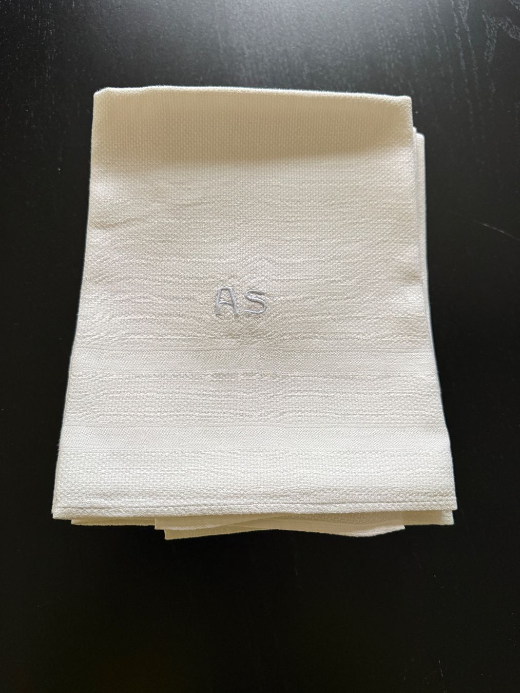 Strofinacci: 12 Vintage Leinentuch mit Monogramm "AS", Top! – Usato da Erstfeld venduto da Uhu1980