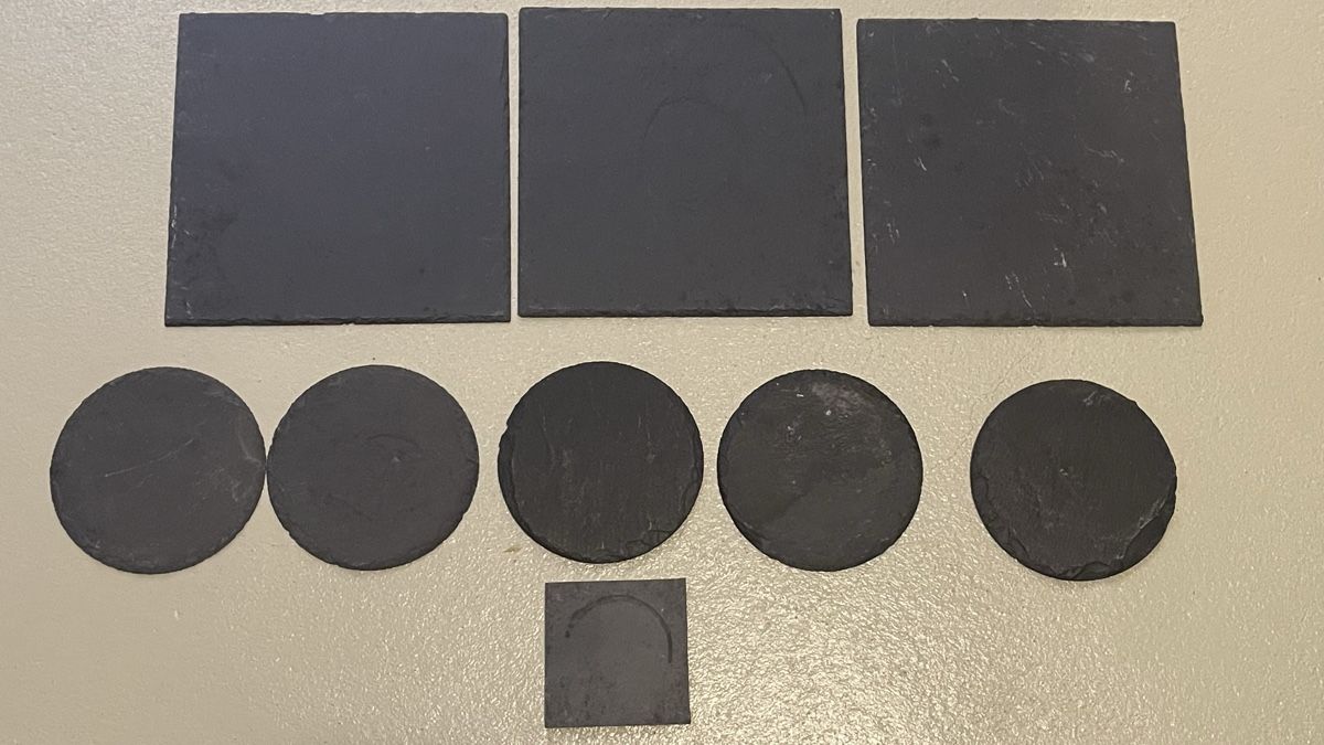 Sottobicchieri: 7er Set Schieferplatten, Untersetzer, Herbstdeko, Top! – Usato da zeihen venduto da Racer-71