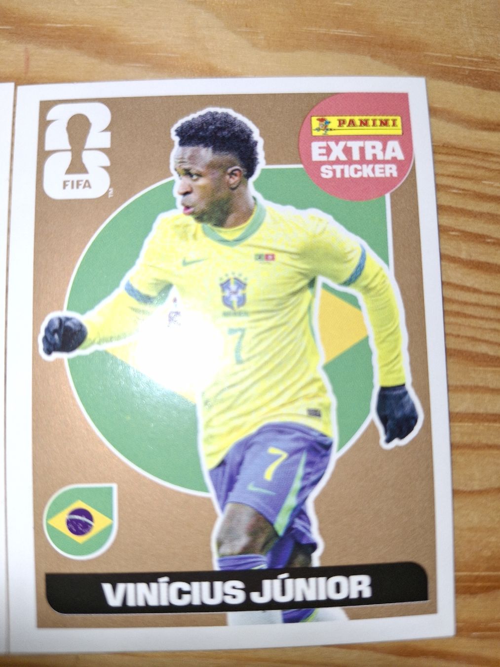 Panini Carte collezionabili: Panini FIFA Extra Sticker Vinicius Jr Gold – Nuovo e nell'imballaggio originale da Herzogenbuchsee venduto da marisav176 2