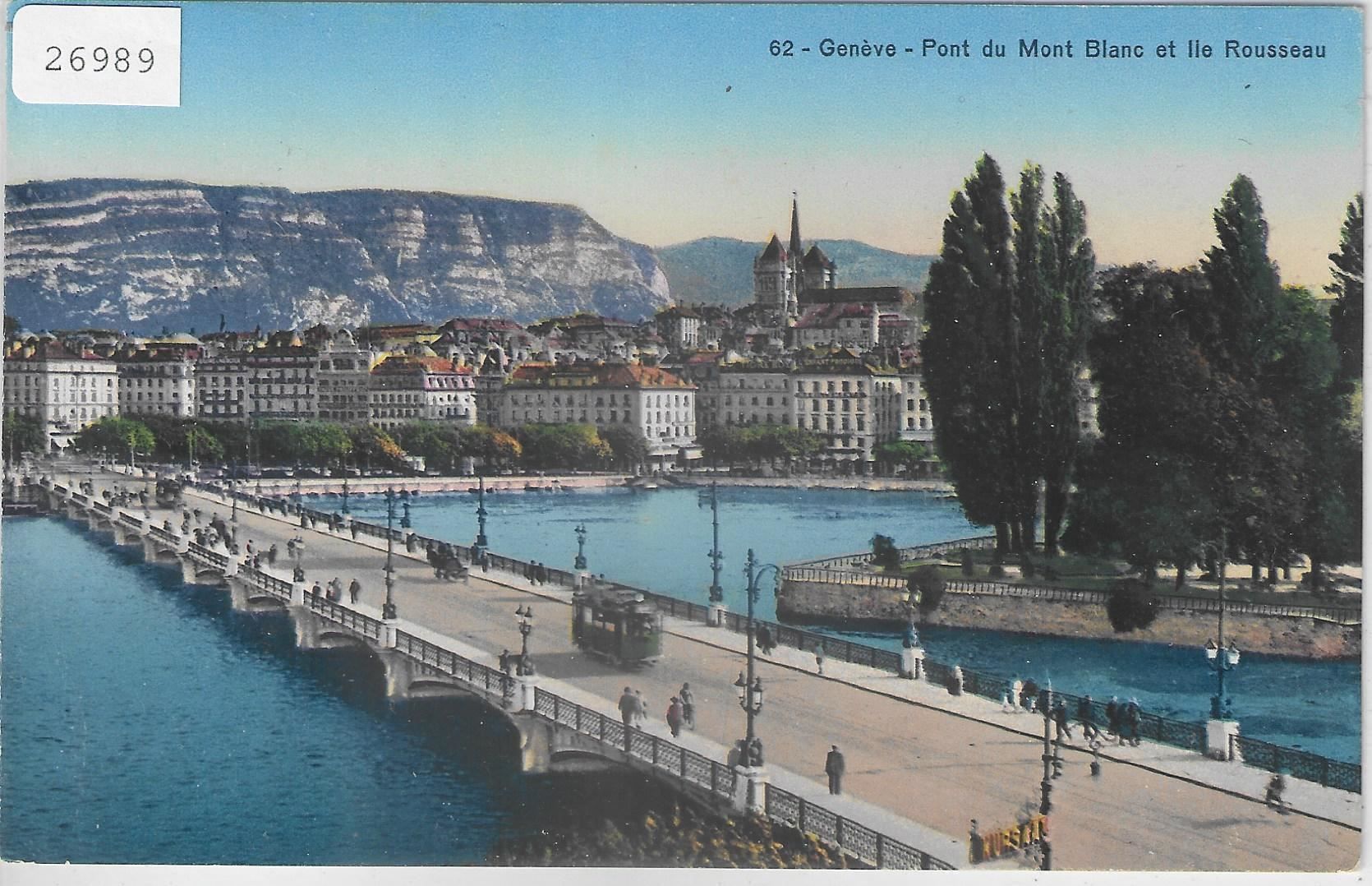 Cartoline postali: Geneve - Pont du Mont Blanc et Ile – Usato da Ettingen venduto da Kartenplanet