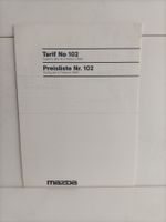 Tarif Mazda 1988 n°102 (Suisse)