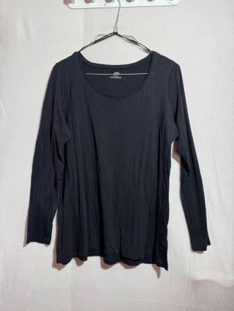 Schwarzes Basic Top  von H&M Gr. L