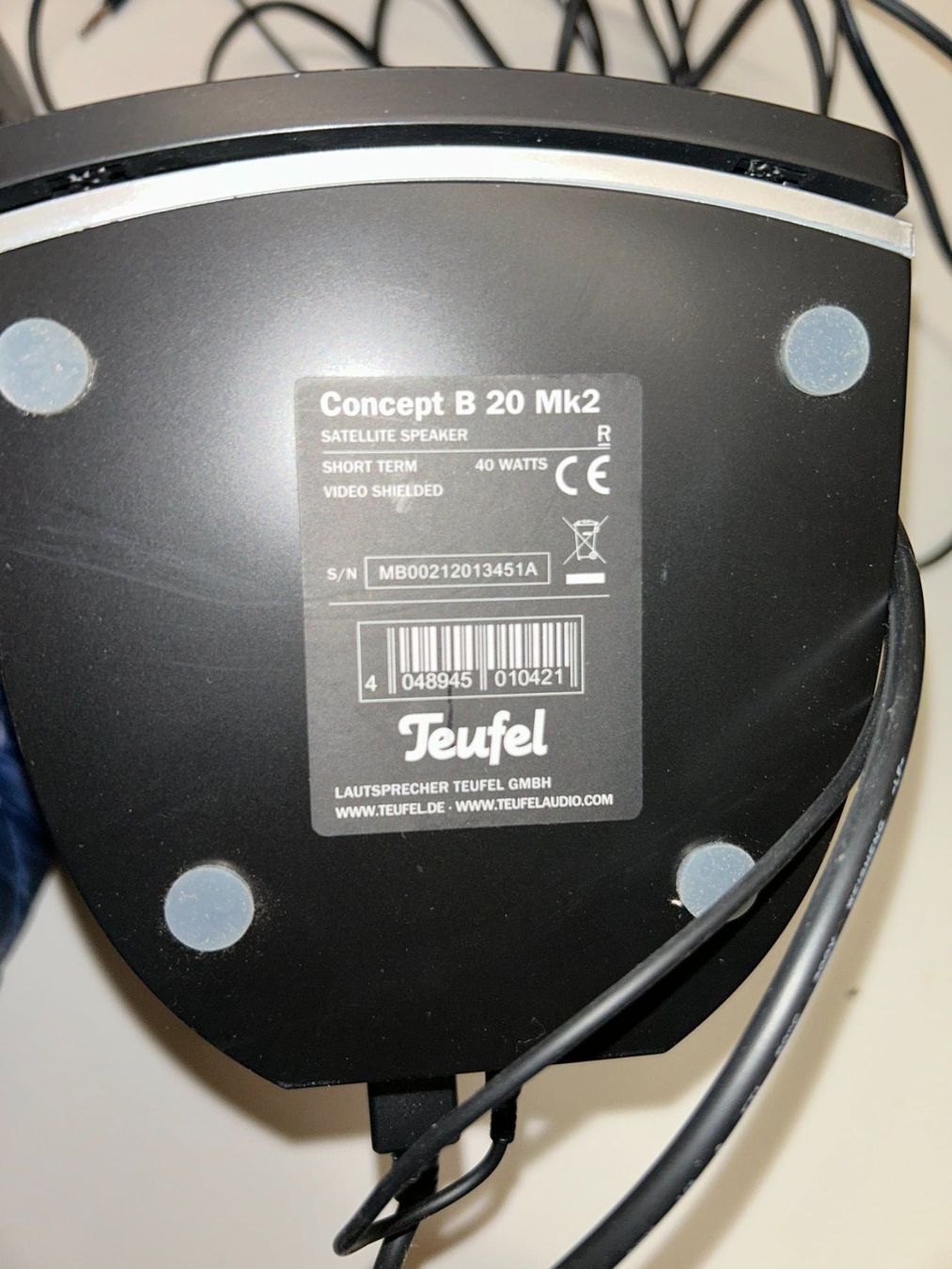 Teufel Lautsprecher: Teufel PC Boxen, Concept B20 Mk2, 40 Watt – Gebraucht aus Ettingen von sagada81 3