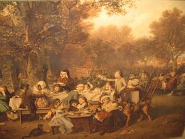L. Knaus Das Kinderfest Gemälde