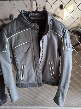 Lederjacke Motorradjacke für Kinder Grösse 38