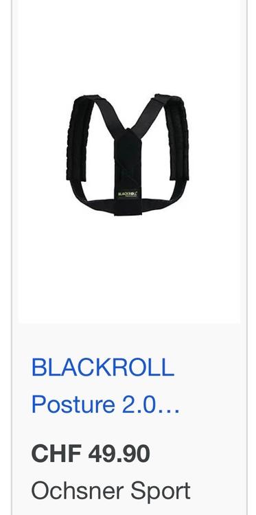 BLACKROLL Posture Trainingsgurt NP. 49.90 Kaufen auf Ricardo