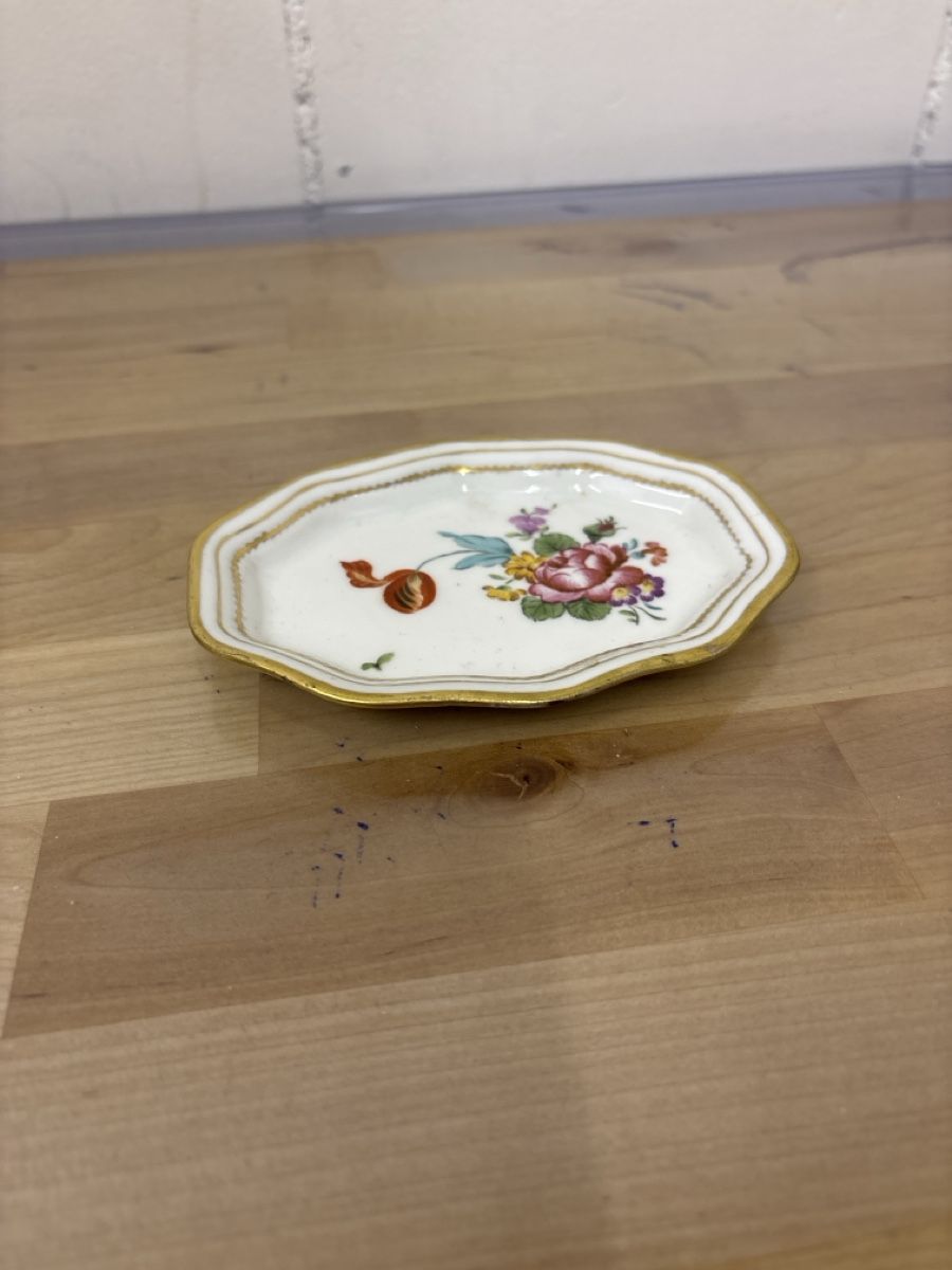 Piatti: Antike Schmuckschale/Ablageschale mit Blumenmuster, LL – Usato da Adliswil venduto da ninotschka7 1