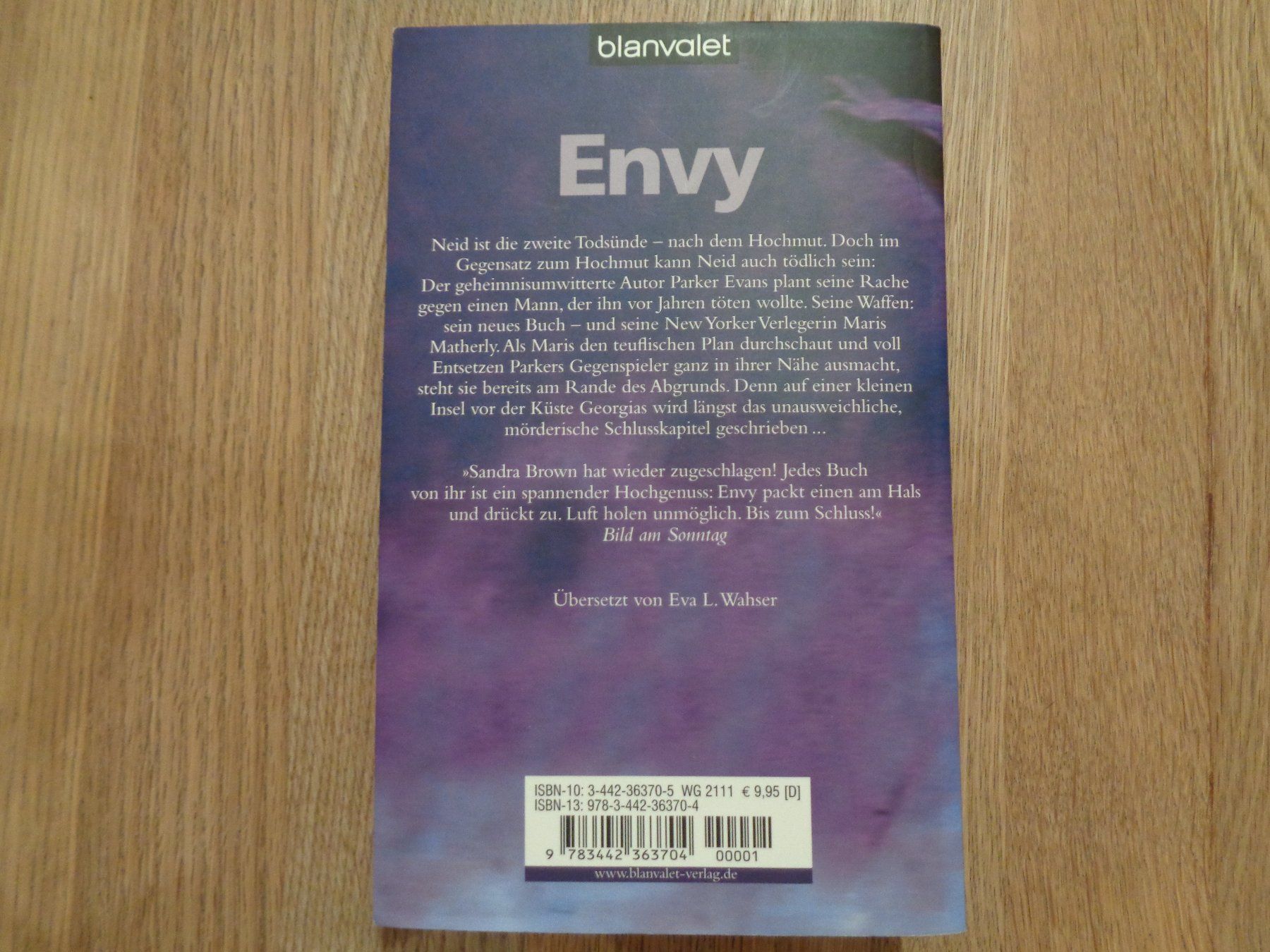 Bücher: Sandra Brown - ENVY Neid - Roman - 1.69 – Gebraucht aus Küssnacht am Rigi von Bookslove-Divers 1