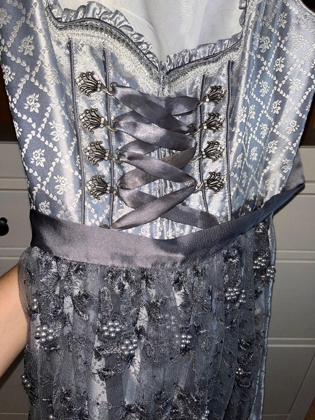 Krüger Kleider & Röcke: Krüger Dirndl blau/silber – Neu (gemäss Beschreibung) aus Binningen von Jarajomipa 7
