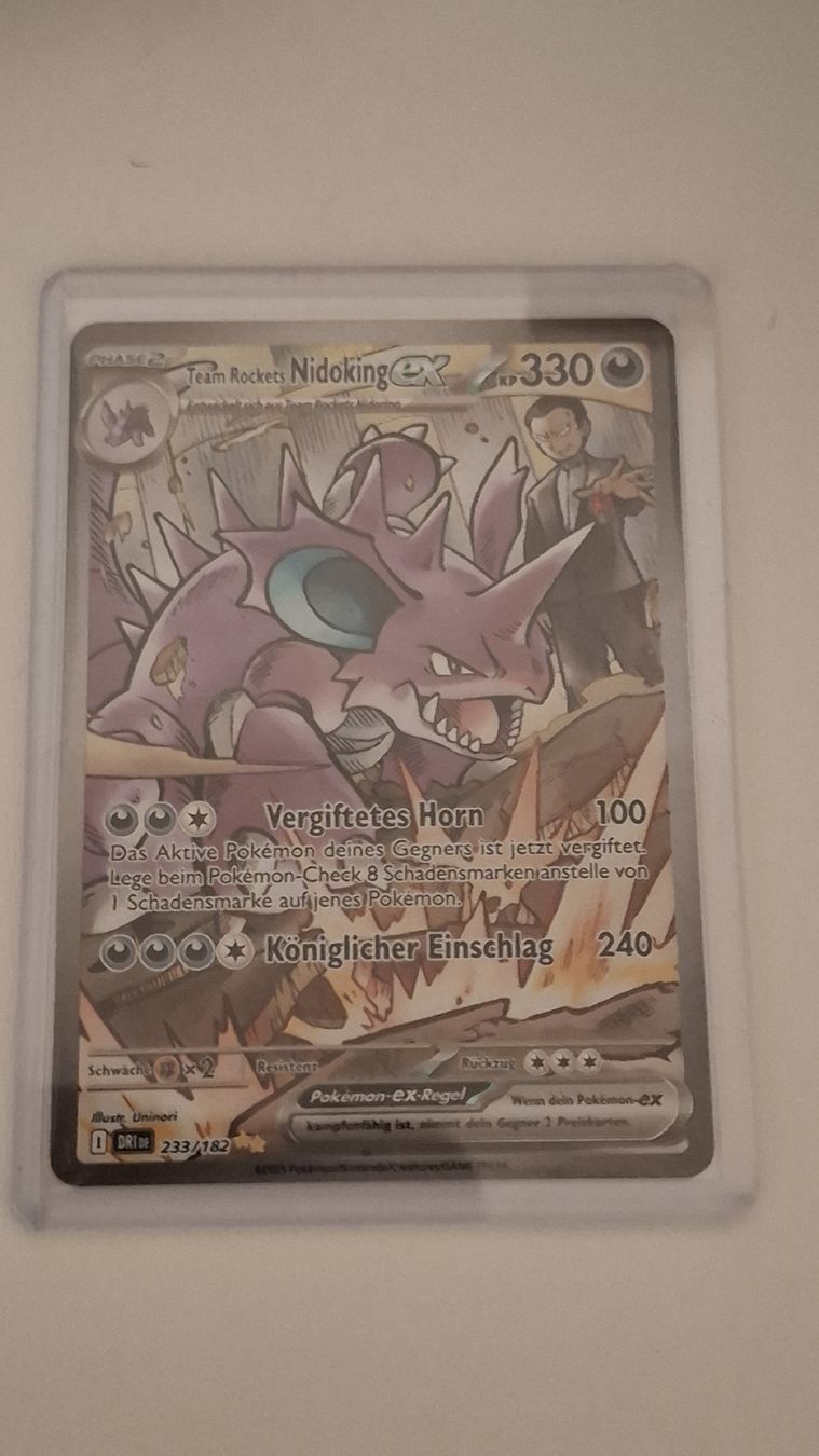 Pokémon Sammelbilder & Trading cards: Team Rocket's Nidoking EX DRI233/182 DE – Gebraucht aus Wangen b. Olten von mic_92qh