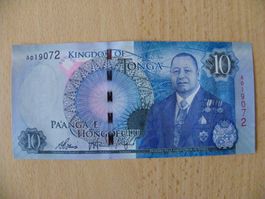 TONGA: 10 Pa'anga Banknote 2015, P-46, Prefix A, Unc