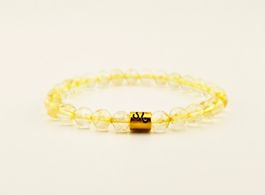 Sternzeichen Armband Löwe Citrin Gelb Natursteine