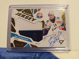 sportzoo.Baltisberger 28/30 Game Jersey Signed. ZSC Lions