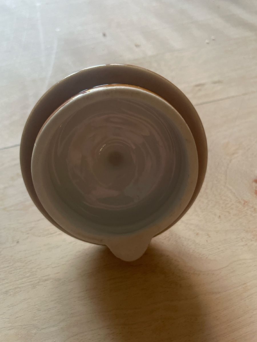 Rössler Teiere: Brauner Rössler Tee-Krug mit Deckel.1,2 Liter – Usato da Muttenz venduto da Fertal 2