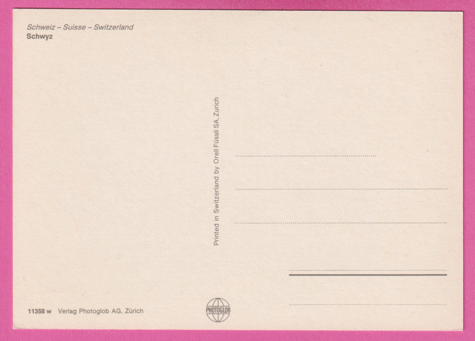 Cartoline postali: Schwyz 4-Bild Karte – Usato da Einsiedeln venduto da dillie 1