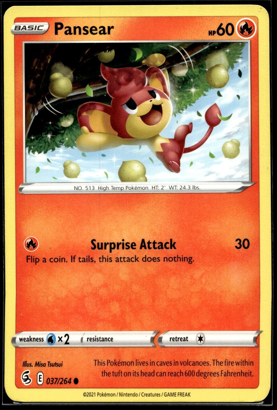 Pokémon Carte collezionabili: Pansear (FST EN 037/264) – Usato da Affoltern am Albis venduto da Chiesa_5 1