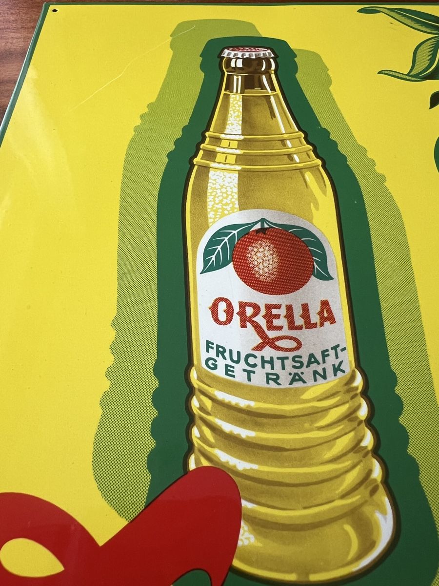 Insegne: Original Orella Blechschild – Usato da Mellingen venduto da Oelquelle 1