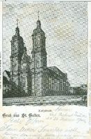 St. Gallen - Kathedrale + 1901 Feldpost