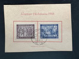 LEIBZIGER HERBSTMESSE SONDERMARKEN 1948  (G212)
