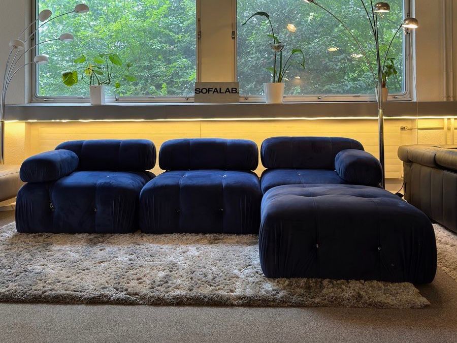 Divani: Modulares Sofa Marineblau – Usato da Fehraltorf venduto da Sofalab.swiss