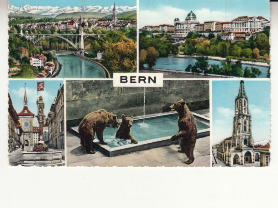 Cartoline postali: Bern ca. 1950, coloriert – Usato da Bürglen TG venduto da StampGraf