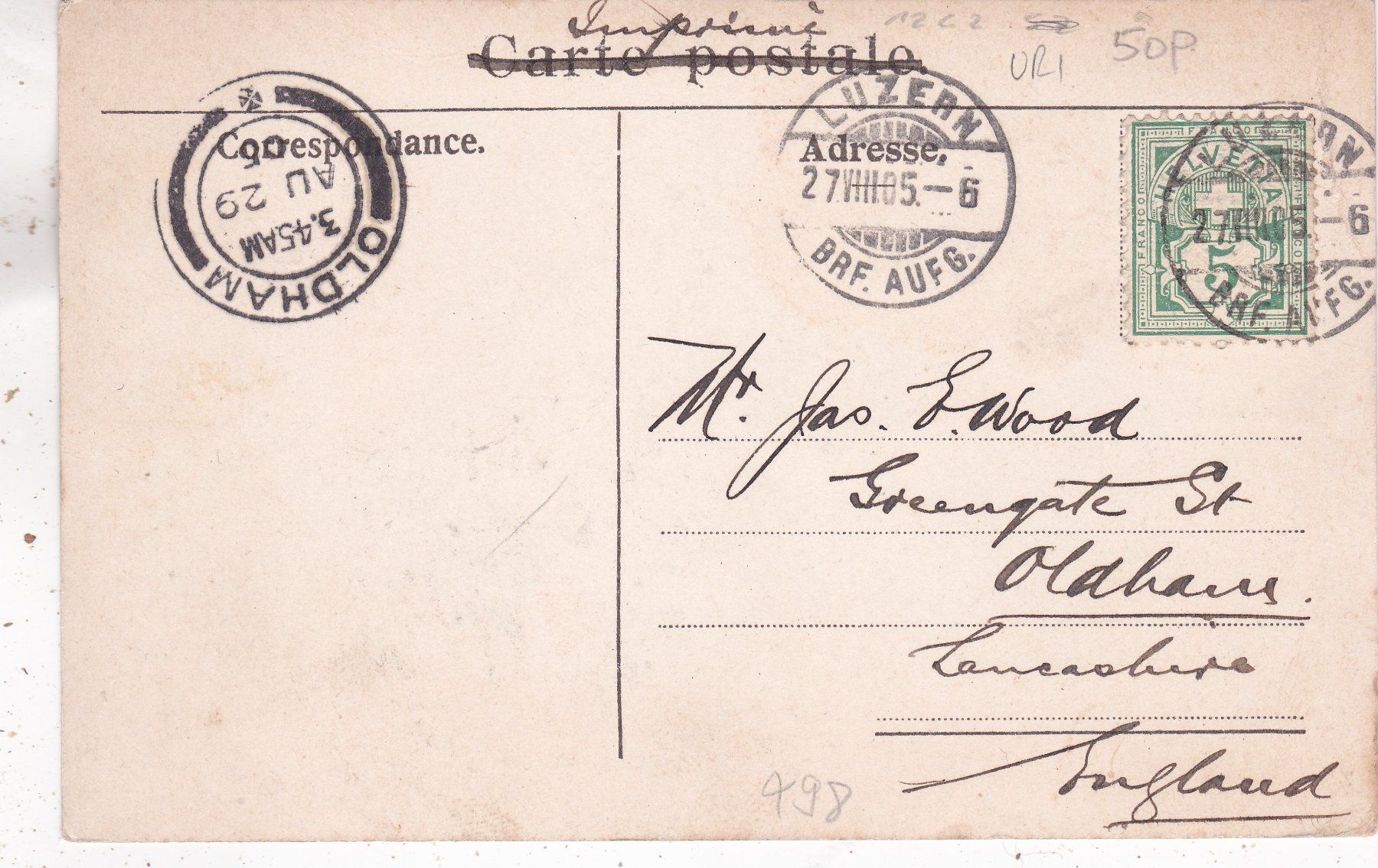 Cartes postales: Bristenstock 1905 – D'occasion à Herisau par Lisegrat2008 1