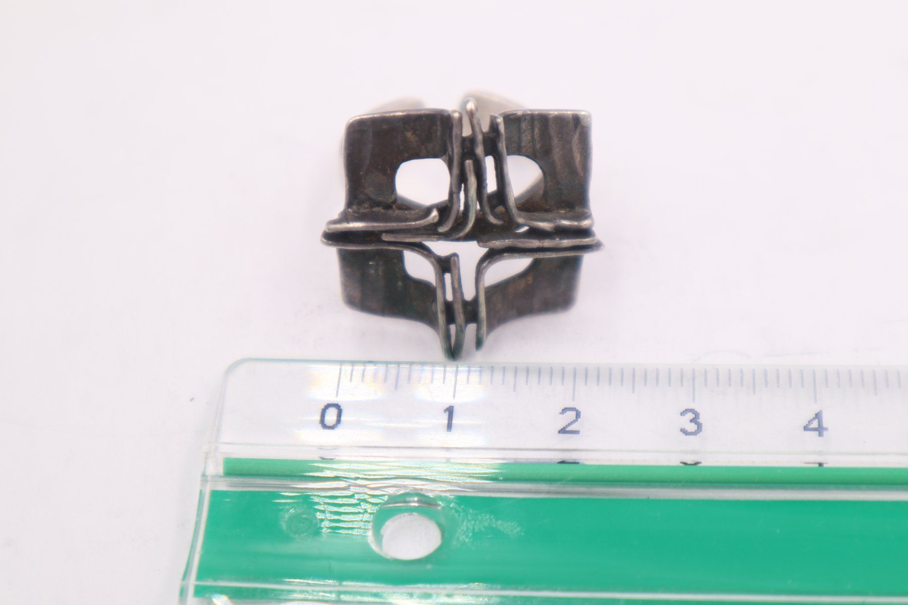 Anelli: Silber Designer Ring, imposant, Gr. 54 verstellbar, 925 – Usato da Baden venduto da TellsKuchenhaus 7