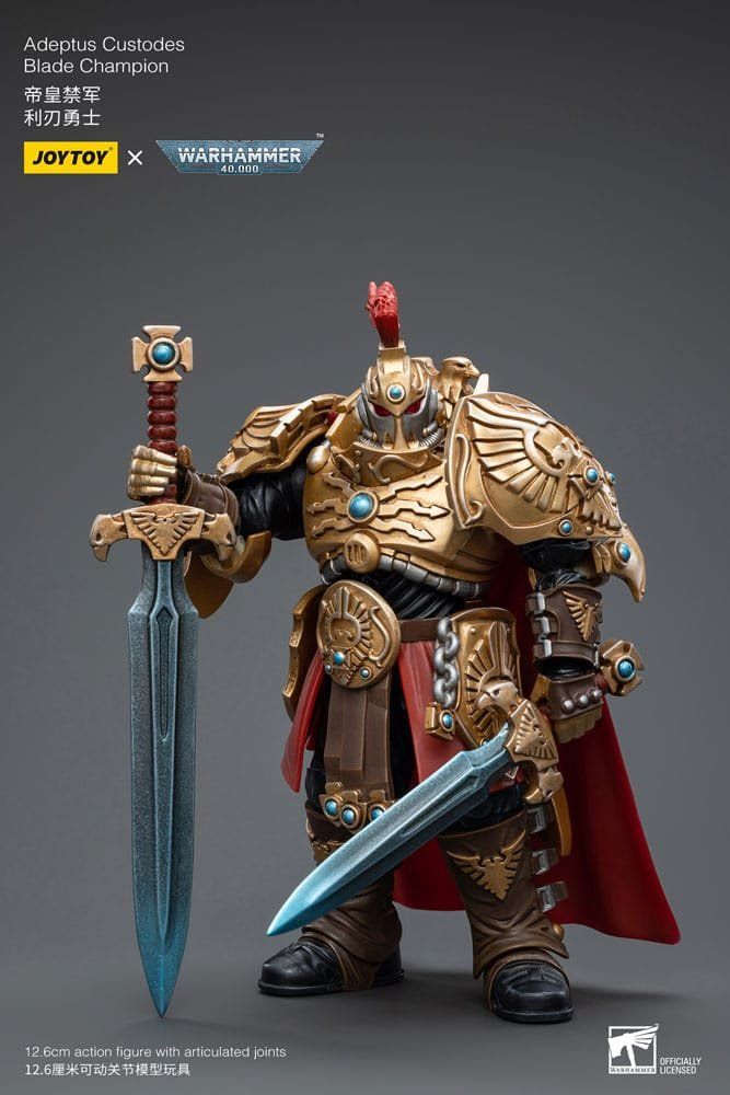 Statuette: Warhammer 40k 1/18 Adeptus Custodes Blade Champion 12 cm – Nuovo e nell'imballaggio originale da St-Imier venduto da ATTAKSHOP